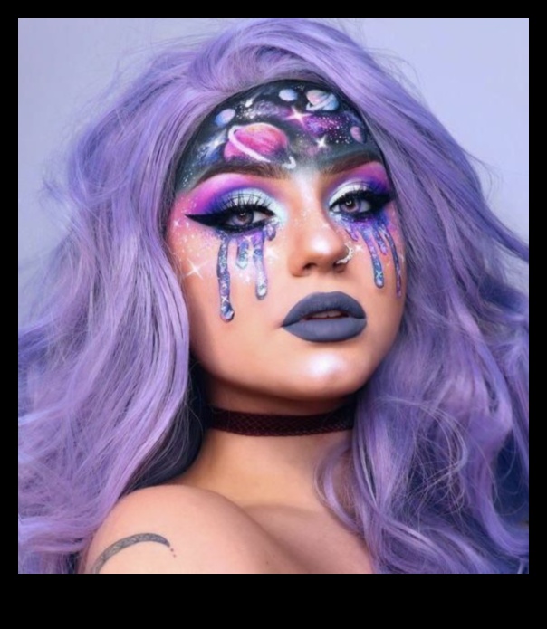 גלאם וגלקטיקה חקר קוסמי של סגנונות איפור זוהרים 3 גלאם וגלקטיקה: חקר השפעות קוסמיות בסגנונות איפור זוהרים