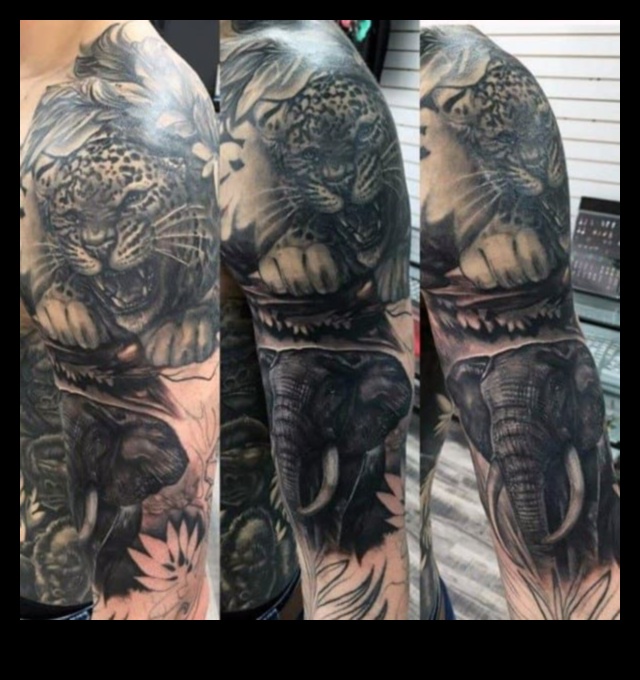 דיו פראי: חקור את הג'ונגל של קעקועים של בעלי חיים