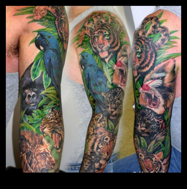 דיו פראי: חקור את הג'ונגל של קעקועים של בעלי חיים