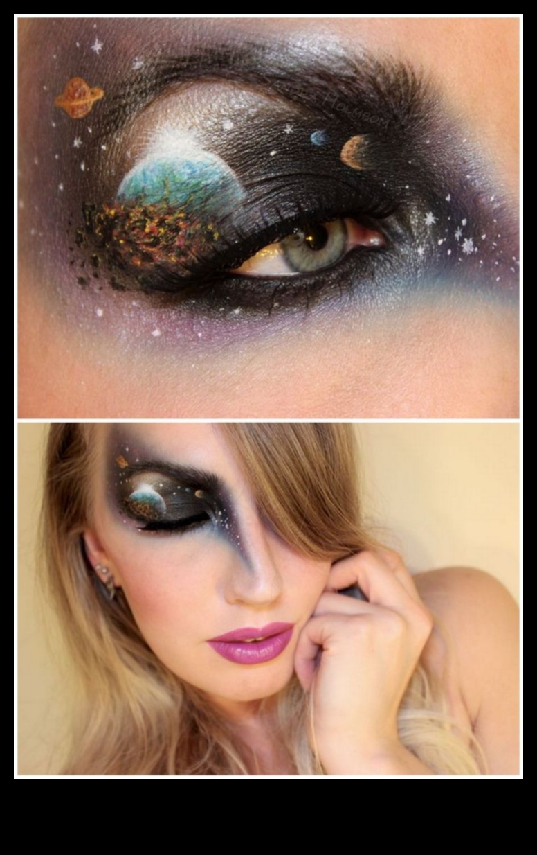 גלאם וגלקטיקה חקר קוסמי של סגנונות איפור זוהרים 1 גלאם וגלקטיקה: חקר השפעות קוסמיות בסגנונות איפור זוהרים