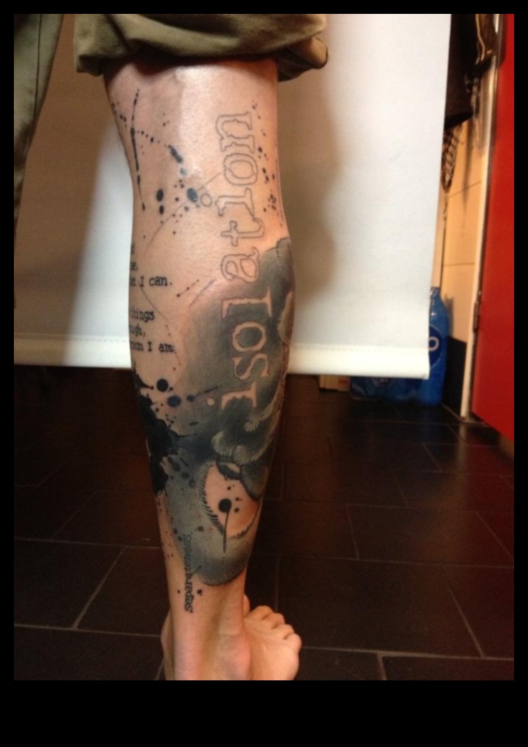 אגדות בדיו: אומנות נחשפה על הגפיים התחתונות